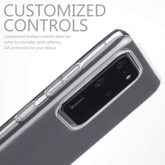Samsung Galaxy S20 Ultra hoesje, Transparante gel case, Volledig doorzichtig