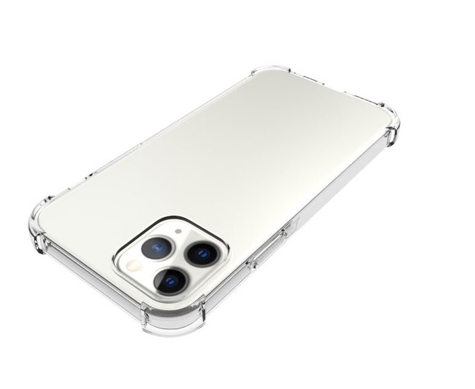 Apple iPhone 12 / iPhone 12 Pro hoesje, Transparante shock proof gel case met verstevigde hoeken, Volledig doorzichtig