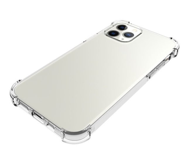Apple iPhone 12 / iPhone 12 Pro hoesje, Transparante shock proof gel case met verstevigde hoeken, Volledig doorzichtig