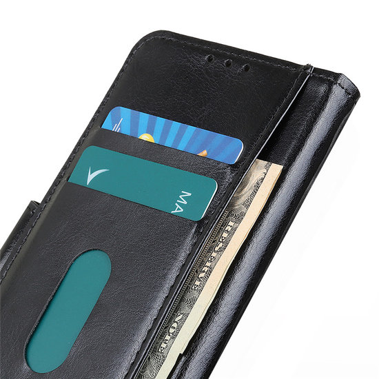 Nokia 3.4 hoesje, Wallet bookcase, Zwart
