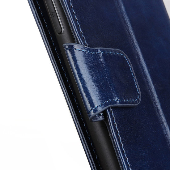 Samsung Galaxy M51 hoesje, Wallet bookcase, Blauw