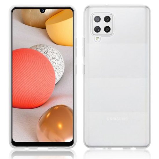 Samsung Galaxy A42 hoesje, MobyDefend Transparante TPU Gelcase, Volledig Doorzichtig