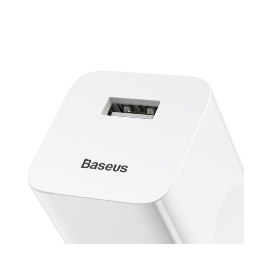 Baseus Wall charger - Oplader met 1 USB-poort - 15W - Quick Charge 3.0 - Wit