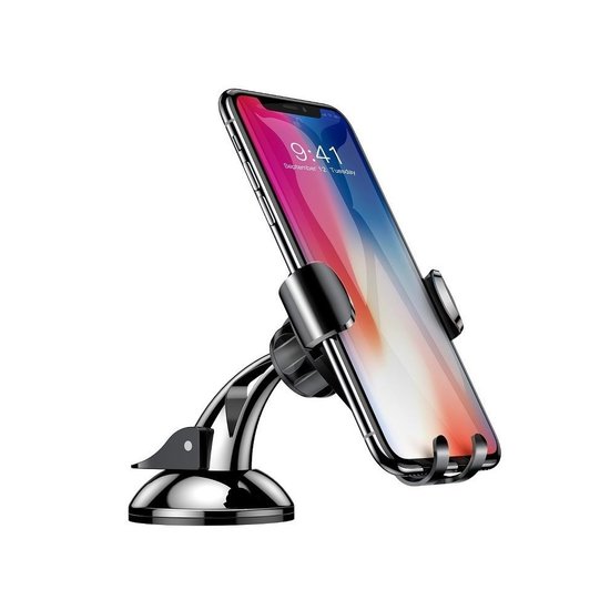 Baseus universele telefoonhouder zuignap - Autohouder - Zwart