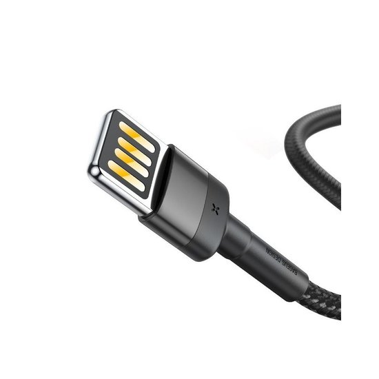 Baseus USB-A naar Lightning kabel, 2 Meter, Zwart-Grijs