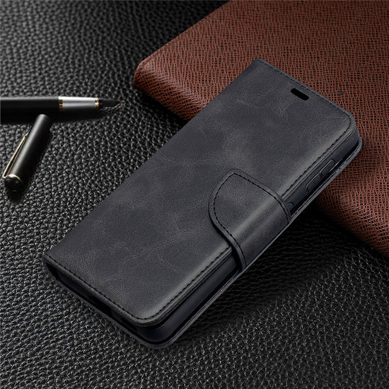 Samsung Galaxy S21 Hoesje - MobyDefend Wallet Book Case Met Koord - Zwart