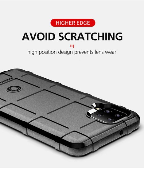 Samsung Galaxy A12 / M12 Hoesje - Mobydefend Rugged Shield TPU Backcover - Blauw