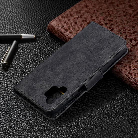 Samsung Galaxy A32 (5G) Hoesje - MobyDefend Wallet Book Case Met Koord - Zwart