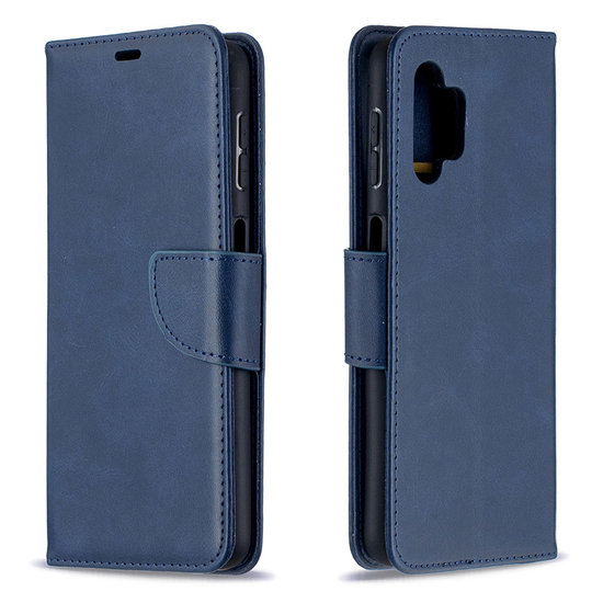 Samsung Galaxy A32 (5G) hoesje, MobyDefend Wallet Book Case Met Koord, Blauw
