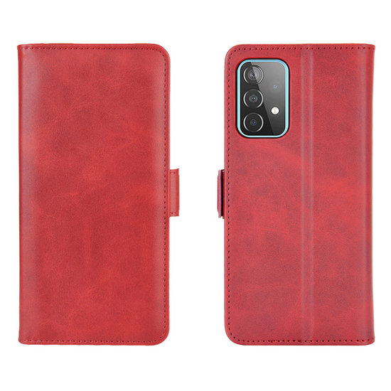 Samsung Galaxy A52 / A52s hoesje, Luxe wallet bookcase, Rood