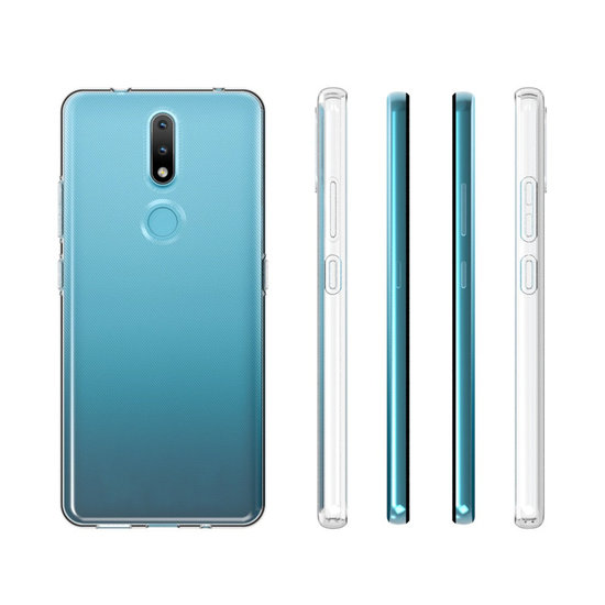 Nokia 2.4 Hoesje - MobyDefend Transparante TPU Backcover - Volledig Doorzichtig