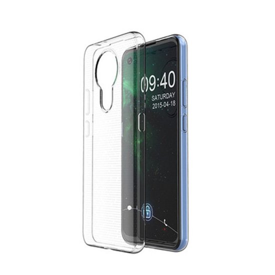 Nokia 3.4 hoesje, Transparante gel case, Volledig doorzichtig