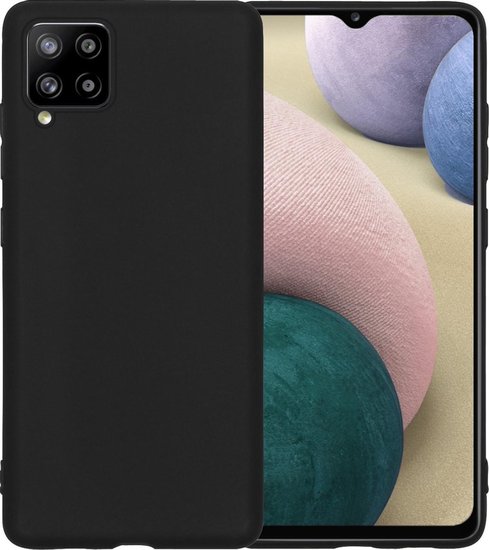 Samsung Galaxy A12 / M12 Hoesje - MobyDefend TPU Backcover - Mat Zwart