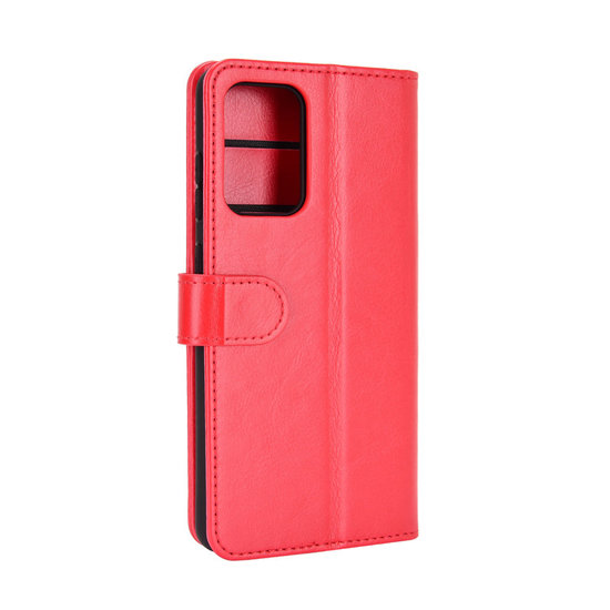 Samsung Galaxy A72 hoesje, Wallet bookcase, Rood