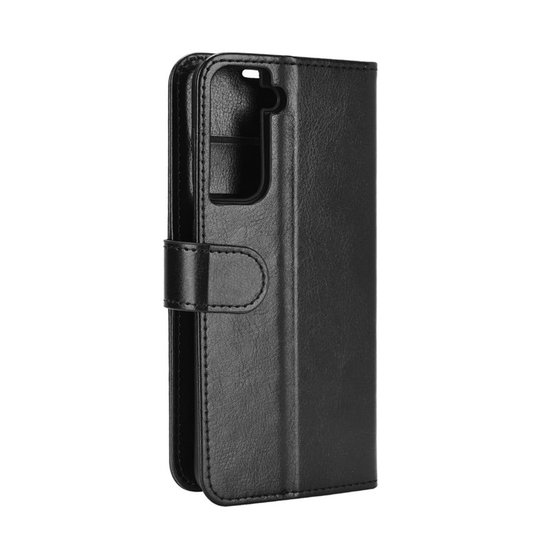 Samsung Galaxy S21 Hoesje - MobyDefend Wallet Book Case (Sluiting Achterkant) - Zwart