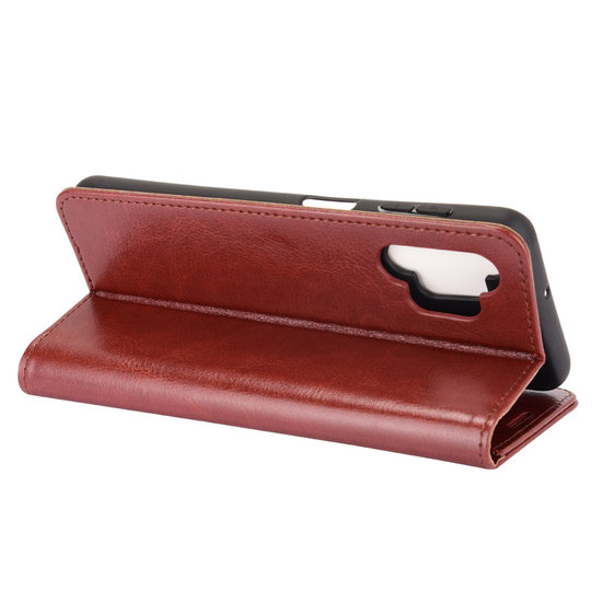 Samsung Galaxy A32 (5G) Hoesje - MobyDefend Wallet Book Case (Sluiting Achterkant) - Bruin