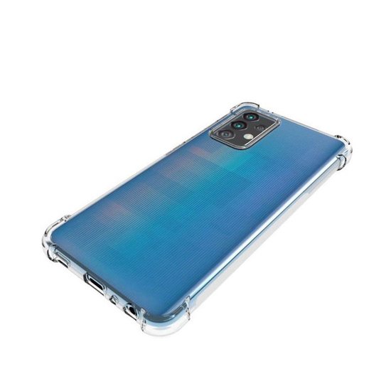 Samsung Galaxy A52 / A52s hoesje, MobyDefend Transparante Shockproof TPU Gelcase, Verstevigde Hoeken, Volledig Doorzichtig