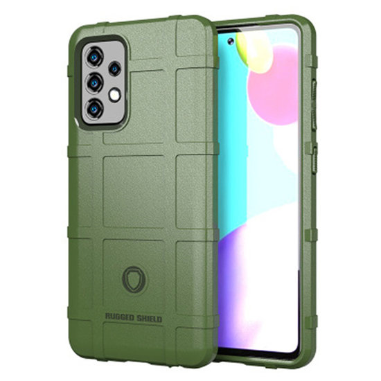Samsung Galaxy A52 / A52s Hoesje - Mobydefend Rugged Shield TPU Backcover - Groen