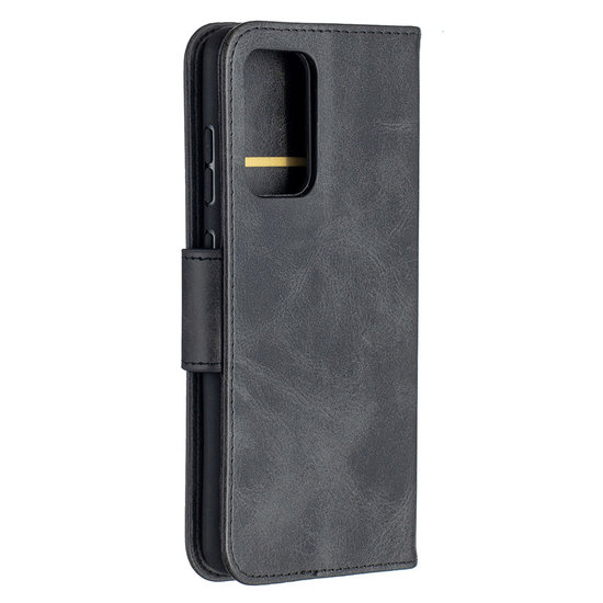 Samsung Galaxy A52 / A52s hoesje, MobyDefend Wallet Book Case Met Koord, Zwart