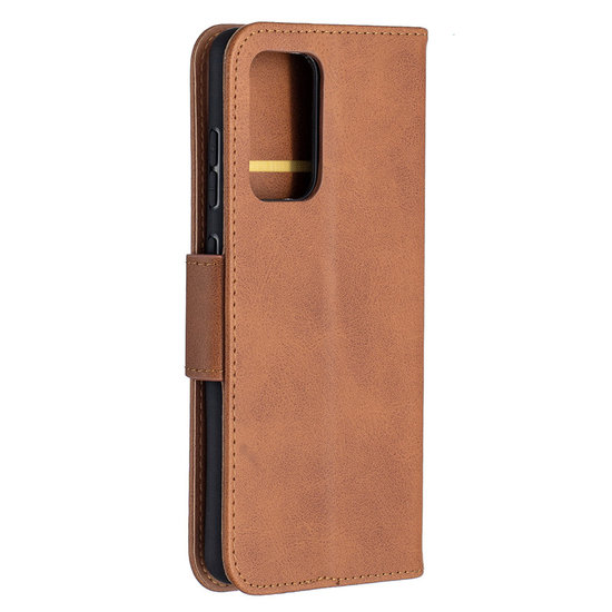 Samsung Galaxy A52 / A52s Hoesje - MobyDefend Wallet Book Case Met Koord - Bruin