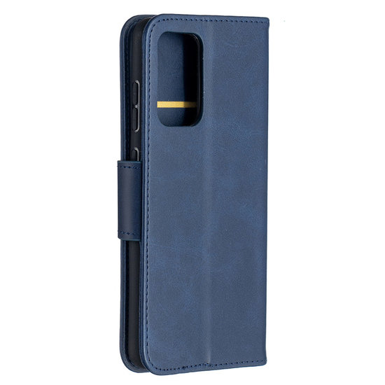 Samsung Galaxy A52 / A52s hoesje, MobyDefend Wallet Book Case Met Koord, Blauw