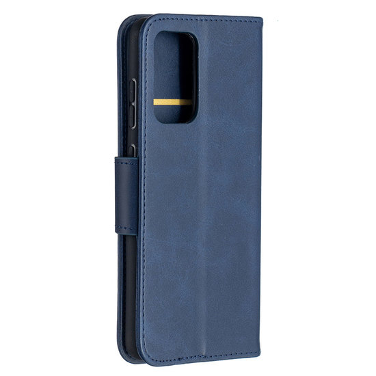 Samsung Galaxy A52 / A52s Hoesje - MobyDefend Wallet Book Case Met Koord - Blauw