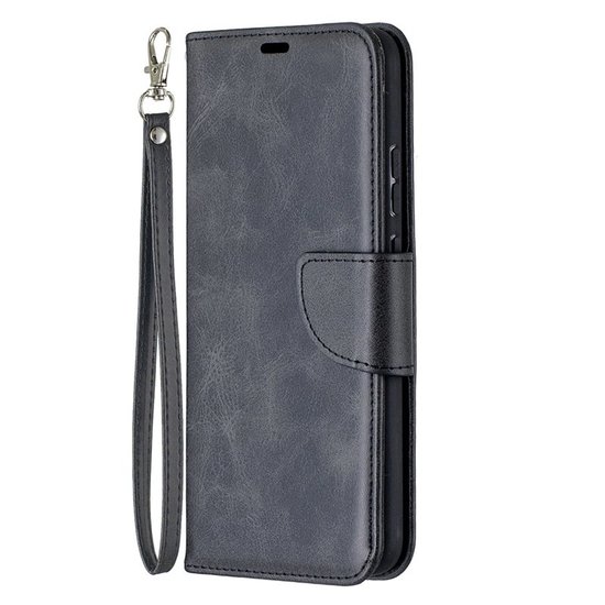 Nokia 3.4 Hoesje - MobyDefend Wallet Book Case Met Koord - Zwart