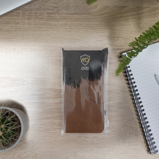 Nokia 3.4 Hoesje - MobyDefend Wallet Book Case Met Koord - Bruin
