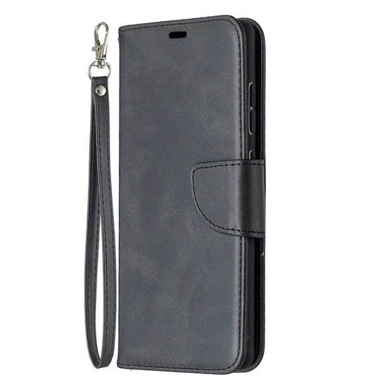 Samsung Galaxy S20 FE Hoesje - MobyDefend Wallet Book Case Met Koord - Zwart