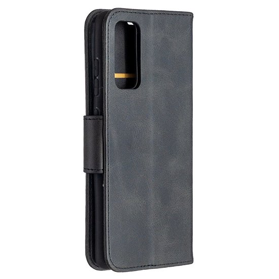 Samsung Galaxy S20 FE hoesje, MobyDefend Wallet Book Case Met Koord, Zwart