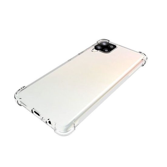 Samsung Galaxy A12 / M12 Hoesje - MobyDefend Transparante Shockproof TPU Backcover - Verstevigde Hoeken - Volledig Doorzichtig