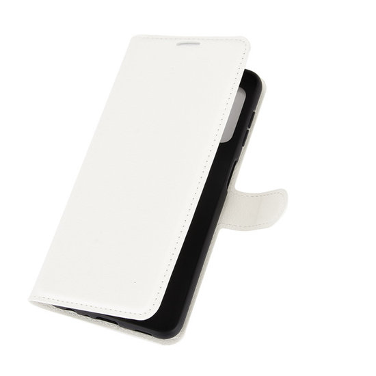 Samsung Galaxy A32 (4G) hoesje, MobyDefend Kunstleren Wallet Book Case, Wit