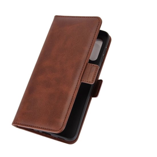 Samsung Galaxy A32 (4G) Hoesje - MobyDefend Luxe Wallet Book Case (Sluiting Zijkant) - Bruin