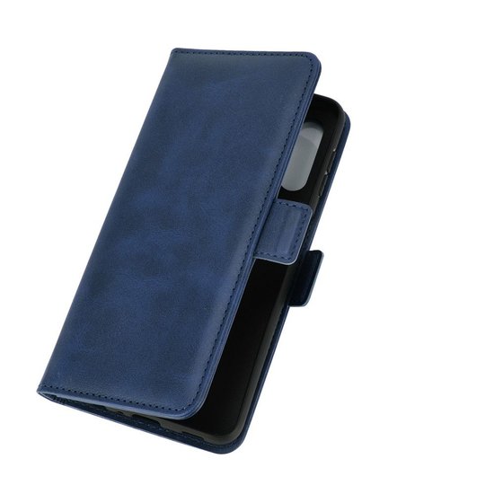 Samsung Galaxy A32 (4G), hoesje, MobyDefend Luxe Wallet Book Case (Sluiting Zijkant), Blauw