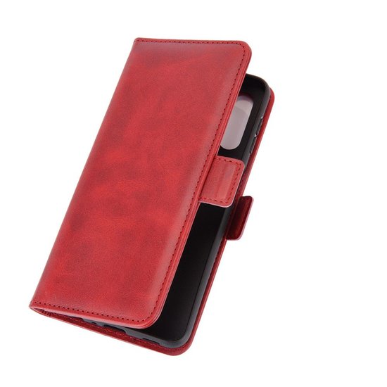 Samsung Galaxy A32 (4G) Hoesje - MobyDefend Luxe Wallet Book Case (Sluiting Zijkant) - Rood
