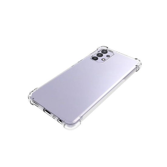 Samsung Galaxy A32 (4G) Hoesje - MobyDefend Transparante Shockproof TPU Backcover - Verstevigde Hoeken - Volledig Doorzichtig