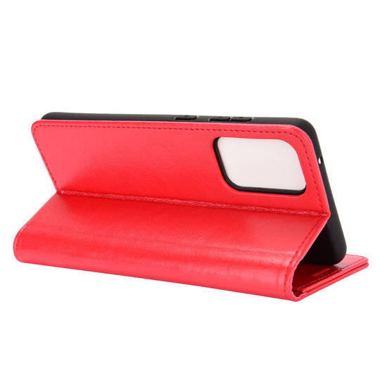 Samsung Galaxy A52 / A52s Hoesje - MobyDefend Wallet Book Case (Sluiting Achterkant) - Rood