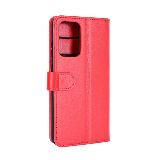 Samsung Galaxy A52 / A52s hoesje, MobyDefend Wallet Book Case (Sluiting Achterkant), Rood