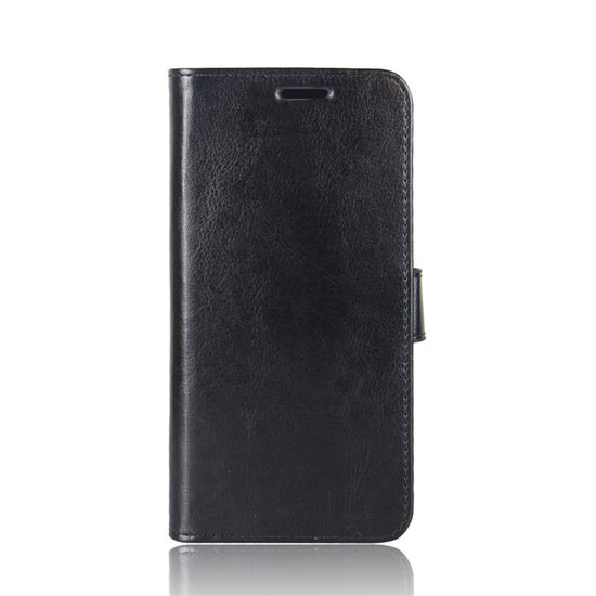 Nokia 2.4 hoesje, MobyDefend Wallet Book Case (Sluiting Achterkant), Zwart