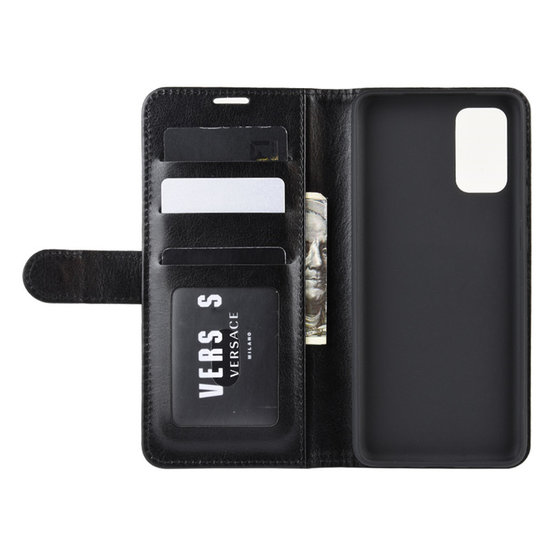 Samsung Galaxy S20 FE Hoesje - MobyDefend Wallet Book Case (Sluiting Achterkant) -  Zwart
