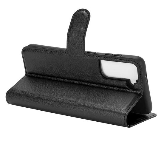 Samsung Galaxy S21 Hoesje - MobyDefend Kunstleren Wallet Book Case (Sluiting Voorkant) - Zwart