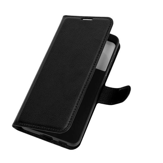 Samsung Galaxy S21 hoesje, MobyDefend Kunstleren Wallet Book Case, Zwart