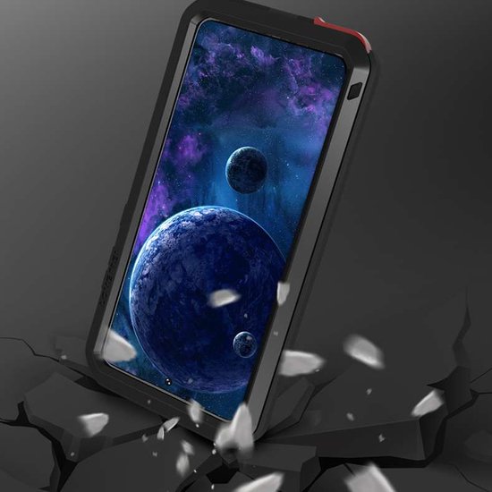 Samsung Galaxy A52 / A52s Hoes - Love Mei Metalen Case - Extreme Protection - Groen