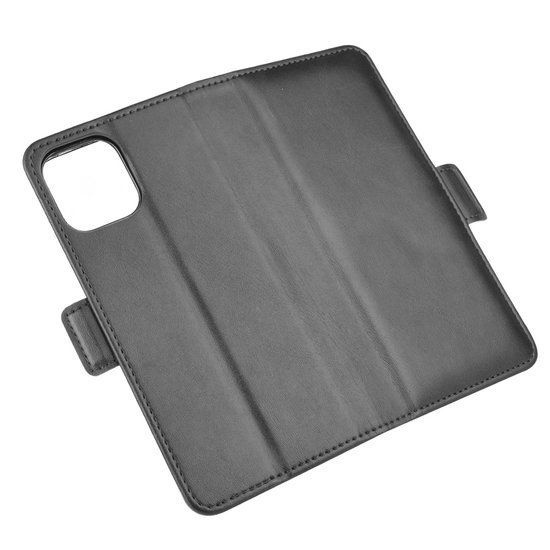 Apple iPhone 12 / iPhone 12 Pro hoesje, MobyDefend Luxe Wallet Book Case (Sluiting Zijkant), Zwart