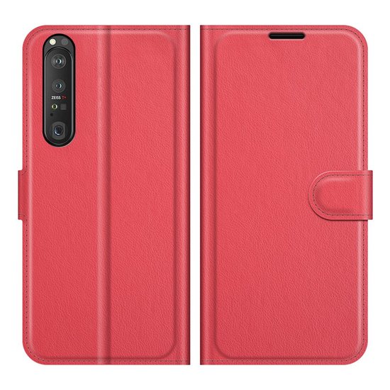 Sony Xperia 1 III Hoesje - MobyDefend Kunstleren Wallet Book Case (Sluiting Voorkant) - Rood