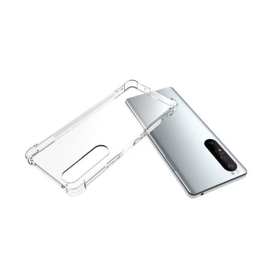 Sony Xperia 1 III hoesje, MobyDefend Transparante Shockproof TPU Gelcase, Verstevigde Hoeken, Volledig Doorzichtig