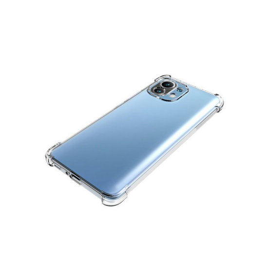 Xiaomi Mi 11 hoesje, MobyDefend Transparante Shockproof TPU Gelcase, Verstevigde Hoeken, Volledig Doorzichtig