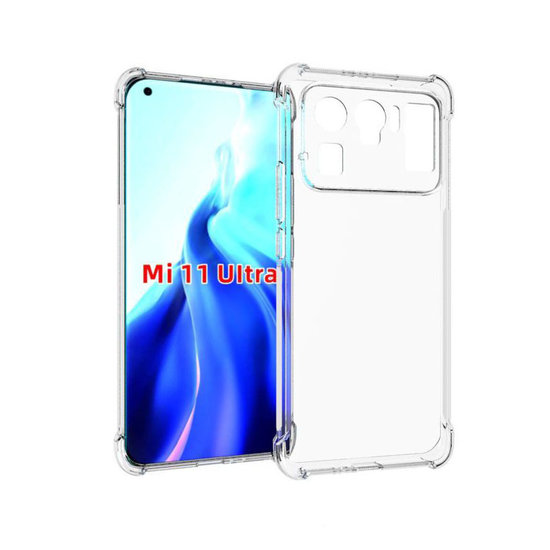 Xiaomi Mi 11 Ultra Hoesje - MobyDefend Transparante Shockproof TPU Backcover - Verstevigde Hoeken - Volledig Doorzichtig