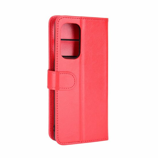 Oppo Find X3 Lite hoesje, MobyDefend Wallet Book Case (Sluiting Achterkant), Rood