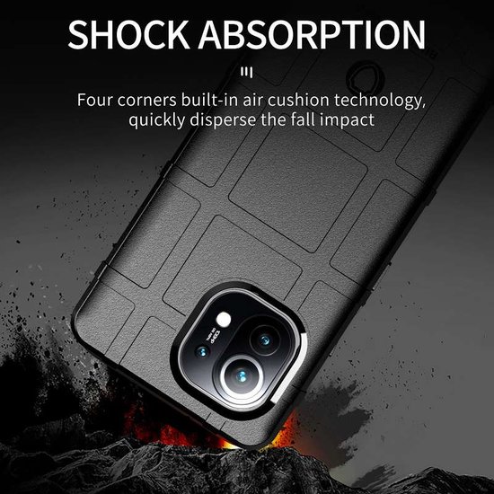 Xiaomi Mi 11 Hoesje - Mobydefend Rugged Shield TPU Backcover - Groen